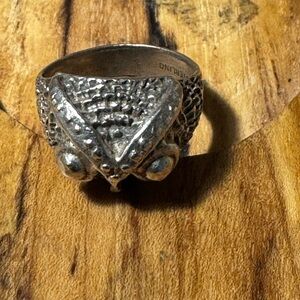 Silver Textured Ring